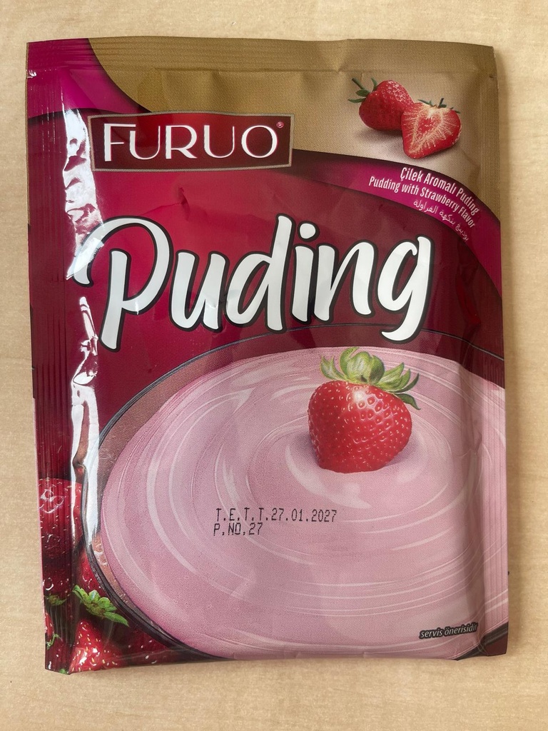 AARDBEIENPUDDING - CILEKLI PUDING 100g